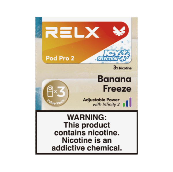 RELX Pod Pro 2 Infinity 3Pods 3% Nicotine Banana Freeze
