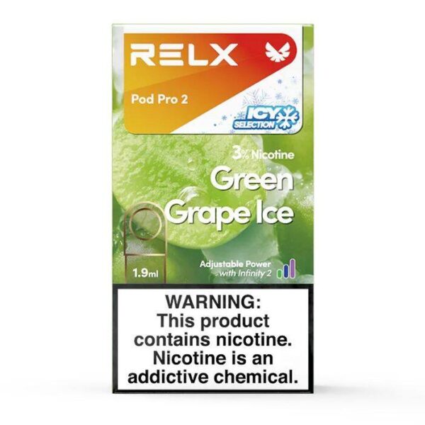 RELX Infinity 2 Pod Pro 3% Nicotine Green Grape lce
