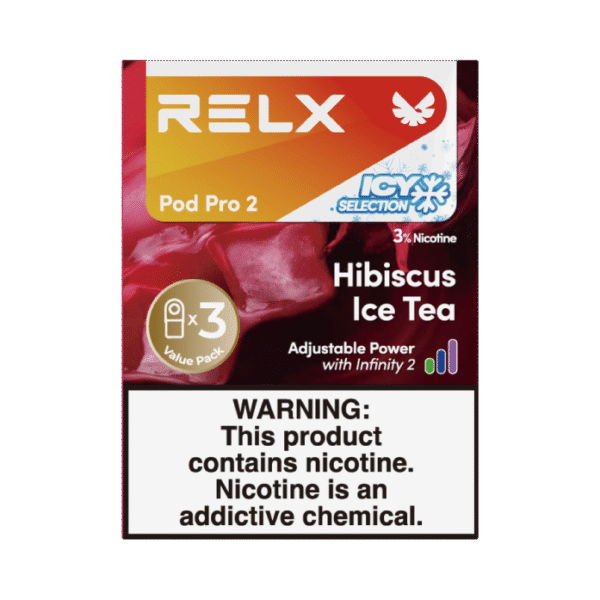 RELX Pod Pro 2 Infinity 3Pods 3% Nicotine Hibiscus Ice Tea