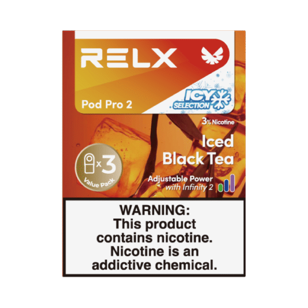 RELX Pod Pro 2 Infinity 3Pods 3% Nicotine Iced Black Tea