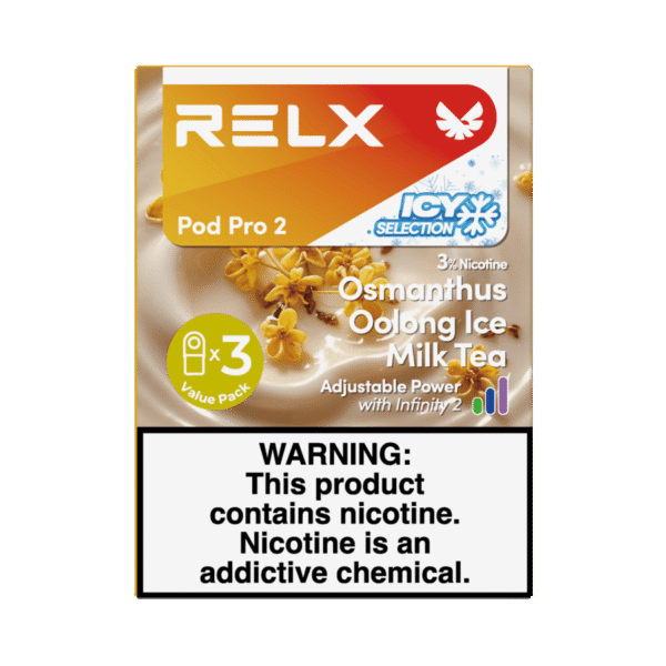 RELX Pod Pro 2 Infinity 3Pods 3% Nicotine Osmanthus Oolong Ice Milk Tea