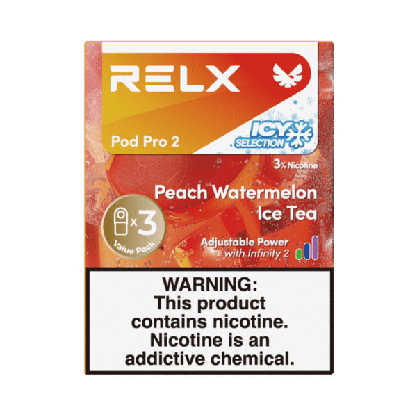 RELX Pod Pro 2 Infinity 3Pods 3% Nicotine Peach Watermelon Ice Tea