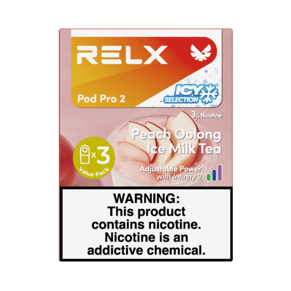 RELX Pod Pro 2 Infinity 3Pods 3% Nicotine Peach Oolong Ice Milk Tea